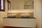 Bagno mobile sospeso doppio lavabo senza maniglie