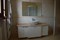 Bagno mobile tre moduli con lavabo in appoggio